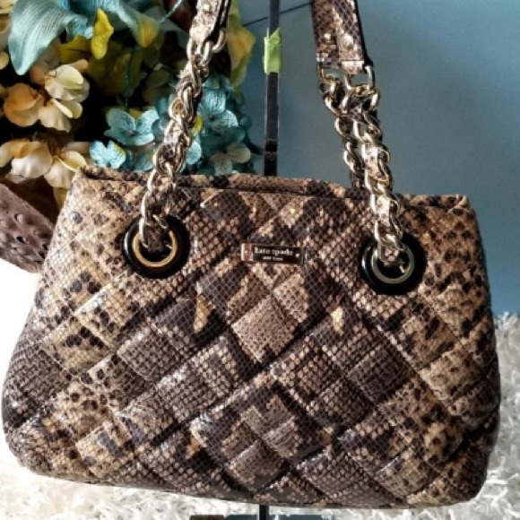 Kate Spade Mary Anne Quilted Snakeskin Bag NWOT - Picture 6 of 6